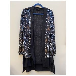 Urban Outfitters Floral Velvet Cardigan